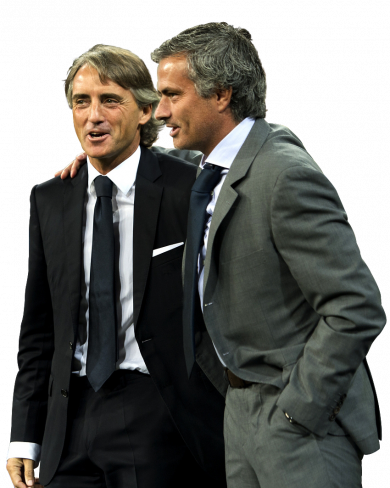 Roberto Mancini & Jose Mourinho