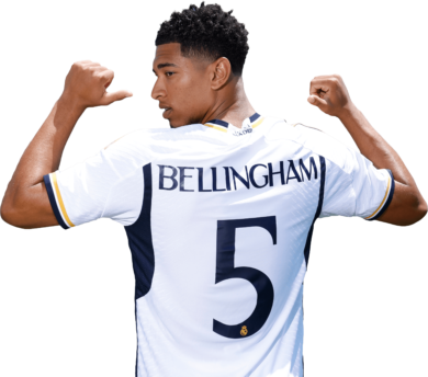 Jude bellingham real madrid football render footyrenders