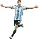 Julián Álvarez football render