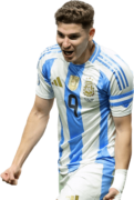 Julián Álvarez football render