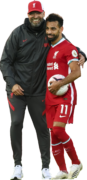 Jürgen Klopp & Mohamed Salah football render