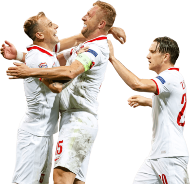 Kamil Grosicki, Kamil Glik & Piotr Zieliński