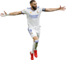 Karim Benzema football render