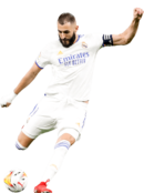 Karim Benzema football render