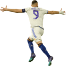 Karim Benzema football render