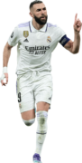 Karim Benzema football render