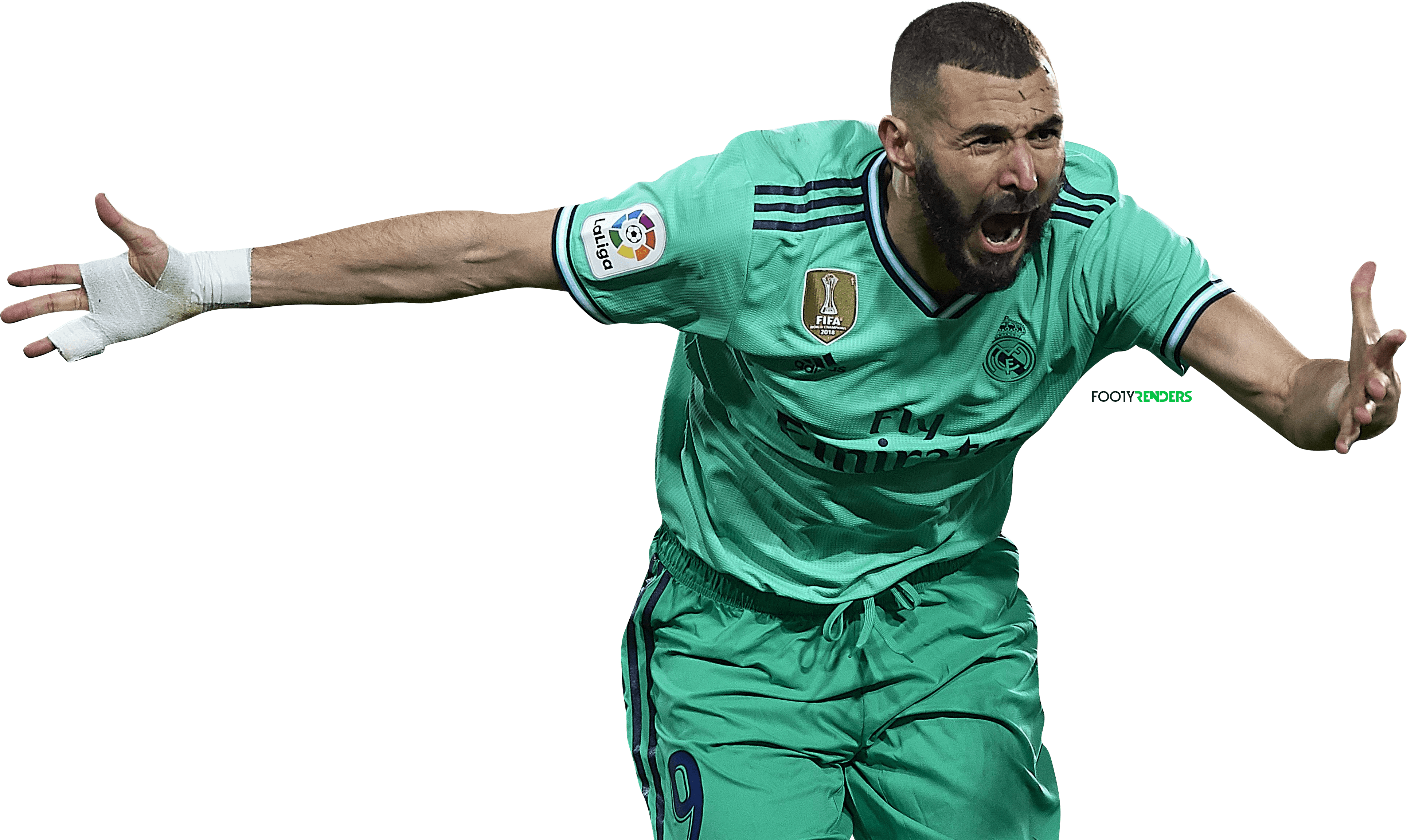 Karim Benzema football render - 63794 - FootyRenders