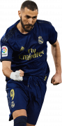 Karim Benzema football render