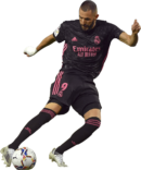 Karim Benzema football render