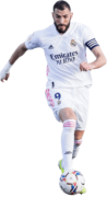 Karim Benzema football render