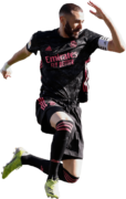 Karim Benzema football render