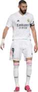 Karim Benzema football render