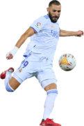 Karim Benzema football render