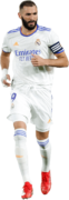 Karim Benzema football render