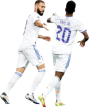 Karim Benzema & Vinicius Junior football render