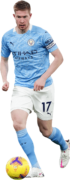 Kevin De Bruyne football render