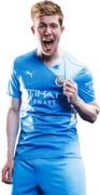 Kevin De Bruyne football render