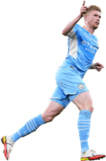 Kevin De Bruyne football render