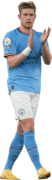 Kevin De Bruyne football render