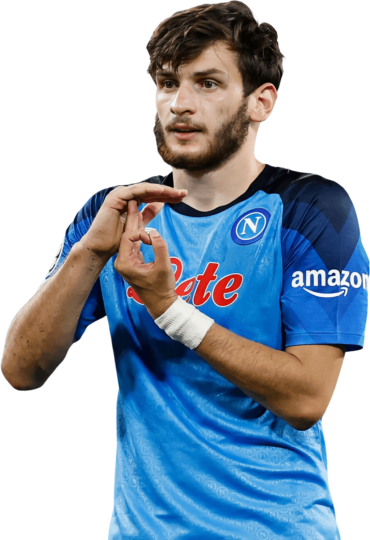 Khvicha Kvaratskhelia Napoli football render - FootyRenders