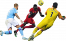 Kyle Walker, Sadio Mane, & Claudio Bravo football render