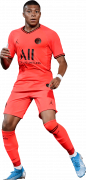 Kylian Mbappé football render