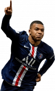 Kylian Mbappé football render