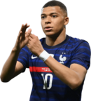 Kylian Mbappé football render