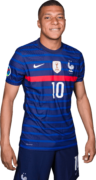 Kylian Mbappé football render