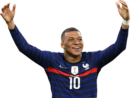 Kylian Mbappé football render