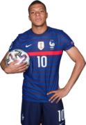 Kylian Mbappé football render