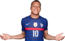 Kylian Mbappé football render