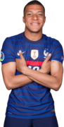 Kylian Mbappé football render