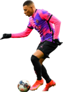 Kylian Mbappé football render