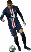 Kylian Mbappé football render