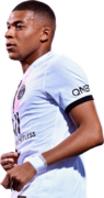 Kylian Mbappé football render