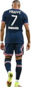 Kylian Mbappé football render