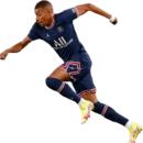 Kylian Mbappé football render