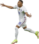 Kylian Mbappé football render