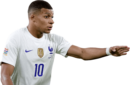 Kylian Mbappé football render