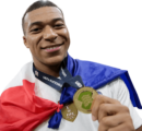 Kylian Mbappé football render