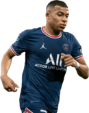 Kylian Mbappé football render