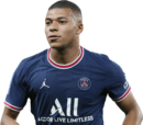 Kylian Mbappé football render