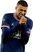 Kylian Mbappé football render