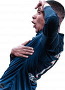 Kylian Mbappé football render