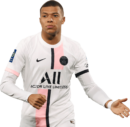 Kylian Mbappé football render