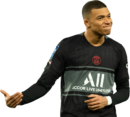 Kylian Mbappé football render