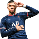 Kylian Mbappé football render