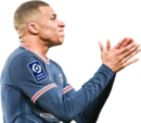 Kylian Mbappé football render