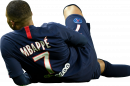 Kylian Mbappé football render